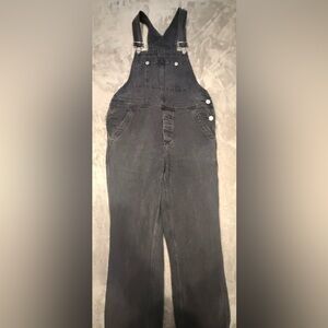 “We The Free” Womens Overalls Black Denim 100% Cotton Chore Work Bib Sz 28